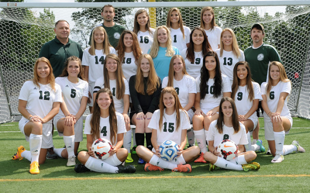 Girl's Soccer and coaches, seniors and returning letterman
