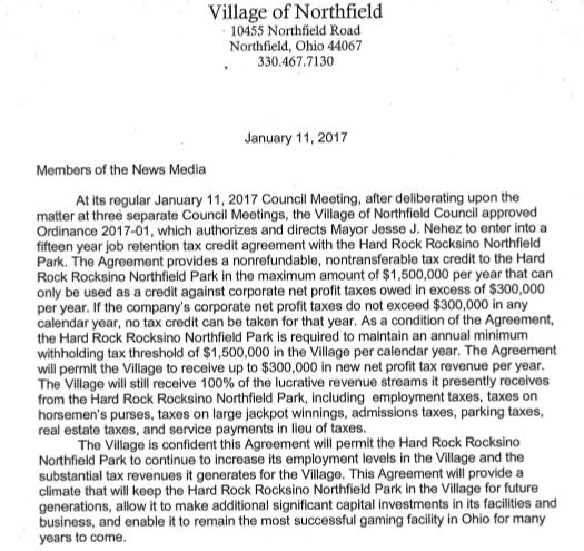 village-statement