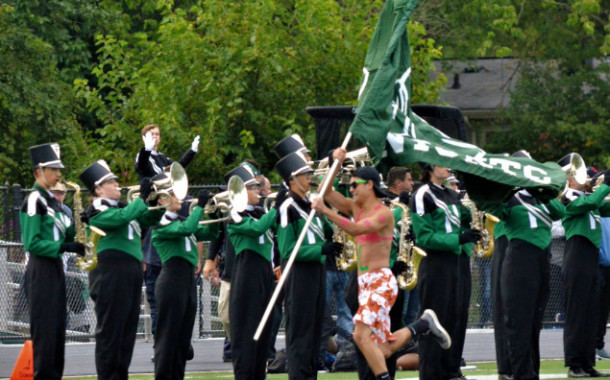 Cheer, Band and Fans - Nordonia vs Woodridge 9-1-17