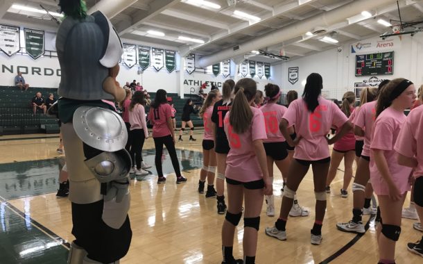 Girls Volleyball game results and Gathering Place Fundraiser info