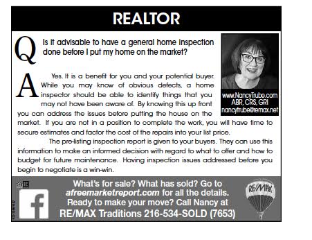 Ask Nancy about Real Estate: Is it advisable to have a general home inspection done before I put my home on the market?