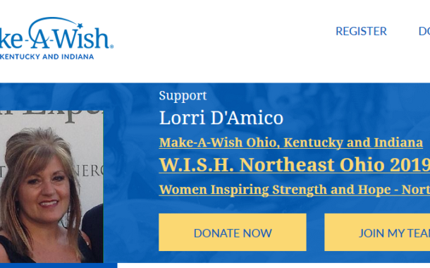 Northfield resident, LORRI D'AMICO, has been chosen by Make-A-Wish® Ohio, Kentucky & Indiana