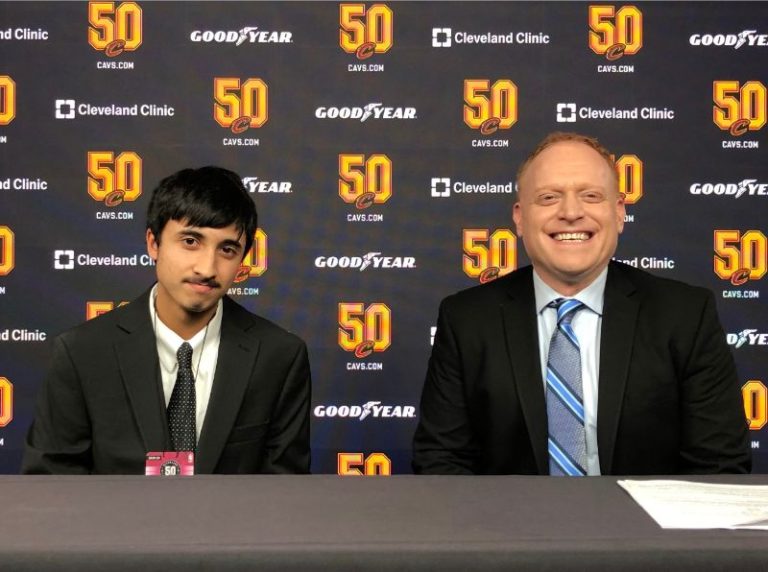 Darayus Sethna Shadowed the Media Network for the Cleveland Cavaliers