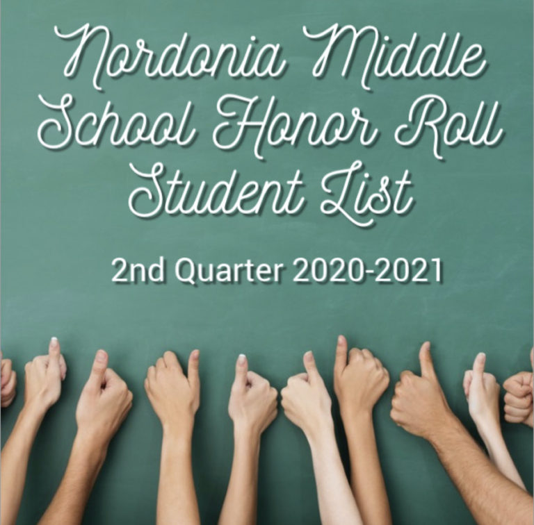 Nordonia Middle School Honor and Merit Roll for 2nd Quarter