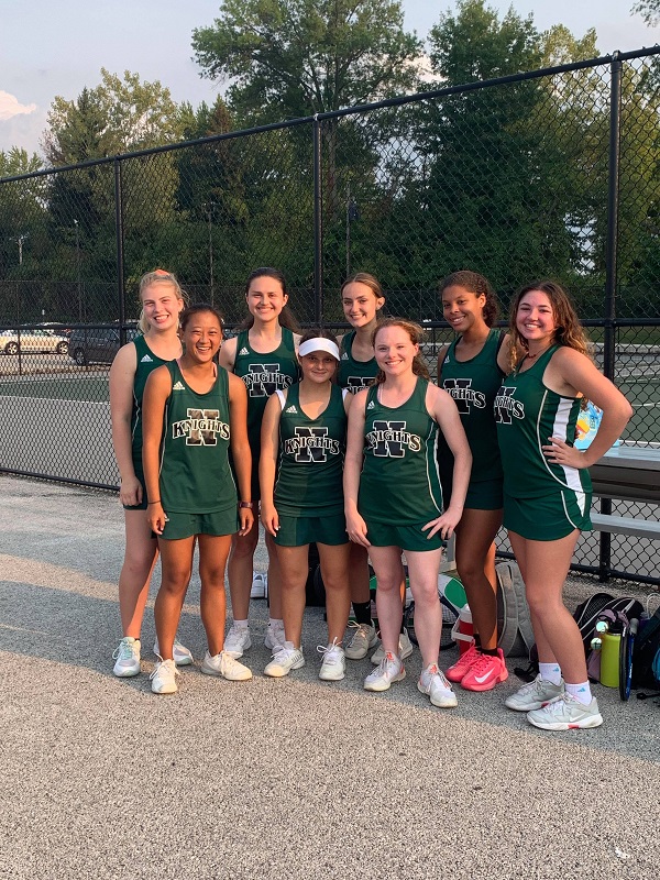 The Lady Knights Varsity Tennis Team take on Stow at Home 9/13/21