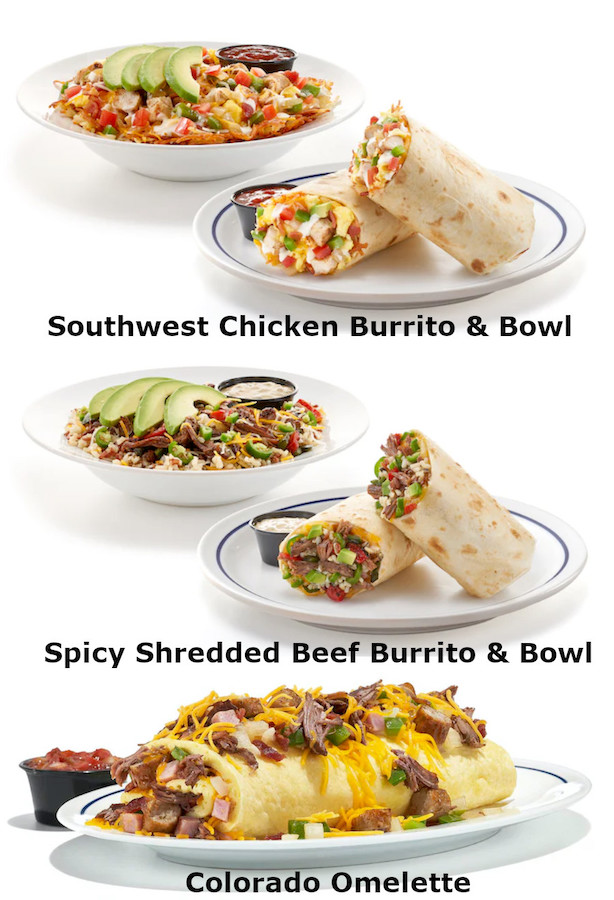 IHOP® Menu - Burritos And Bowls