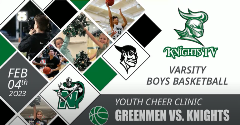 Knights Win: Varsity Boys Basketball Wins against the Aurora Greenmen (VIDEO)
