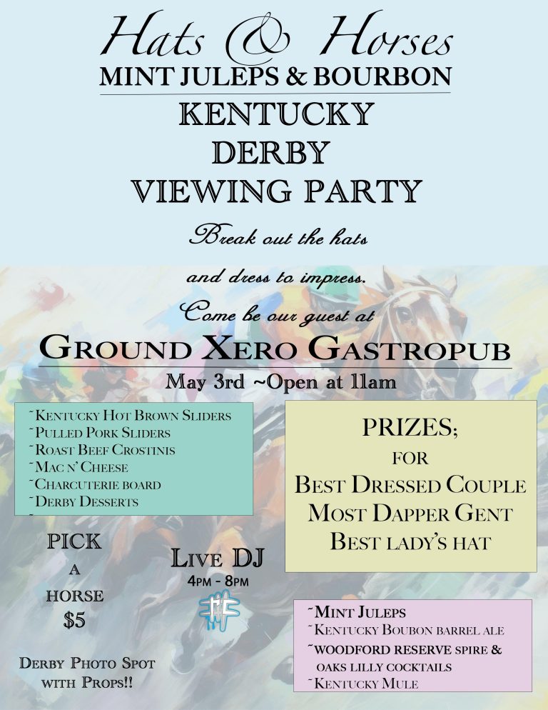 Hats and Horses: Mint Juleps and Bourbon – Kentucky Derby Viewing Party
