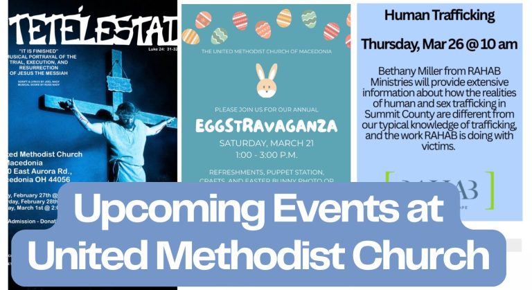 Community Events: United Methodist Church of Macedonia Hosts Speaker Series, Musical, and Egg Hunt