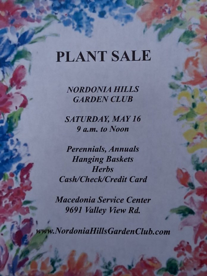 Nordonia Hills Garden Club Plant Sale: May 16 in Macedonia