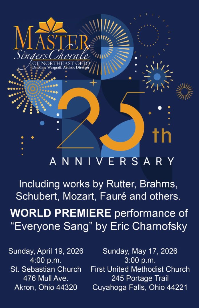 Master Singers Chorale 25th Anniversary Concert & Premiere