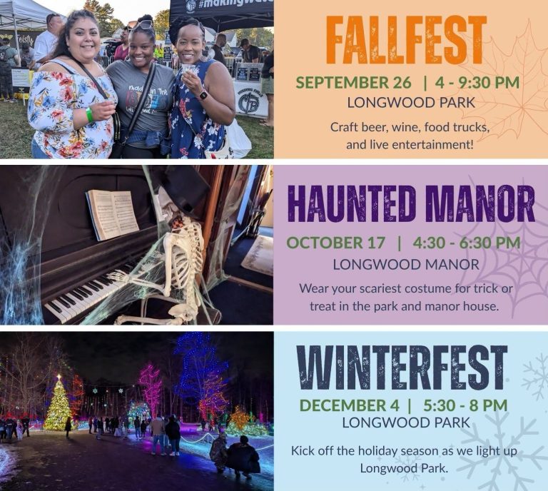 FallFest, Haunted Manor and WinterFest Return to Longwood Park This Fall and Winter
